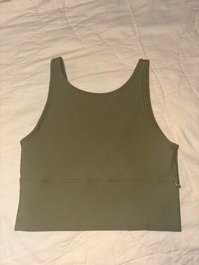 lululemon athletica Olive Green Ribbed Tank